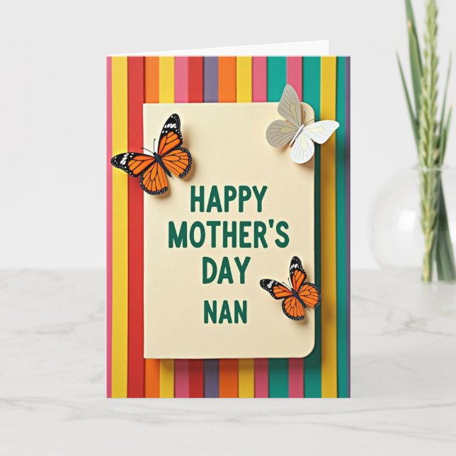 Lovely Nan Mothers Day Card (Front)