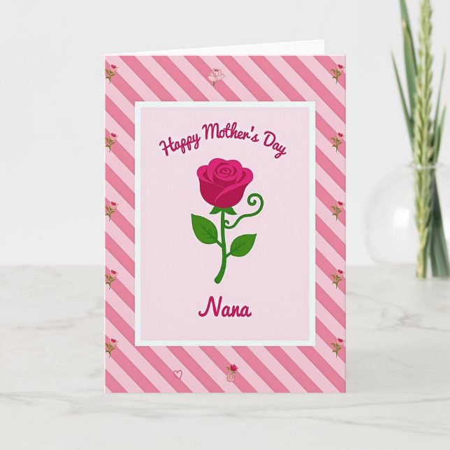 Lovely Nana Mothers Day Card (Front)