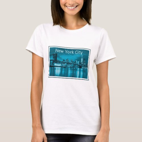 Lovely New York City Skyline T_Shirt
