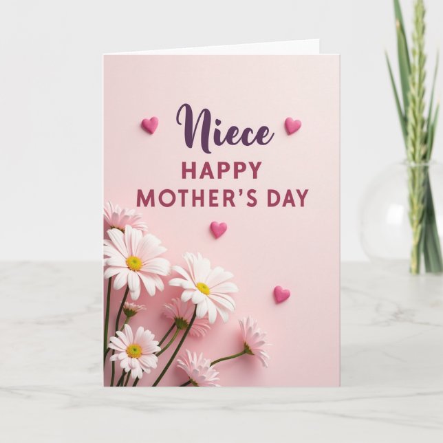 Lovely Niece Mothers Day Card (Front)