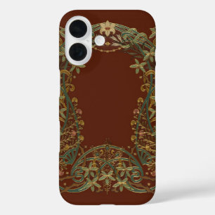 Lovely Nouveau Floral With Lily iPhone 16 Case
