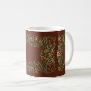 Lovely Nouveau Floral With Lily Coffee Mug