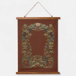 Lovely Nouveau Floral With Lily Hanging Tapestry