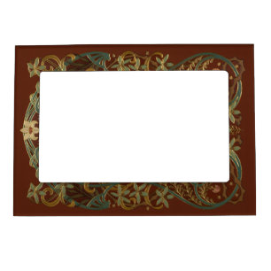 Lovely Nouveau Floral With Lily Magnetic Frame