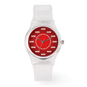 Lovely "NOW" Watch (Red)