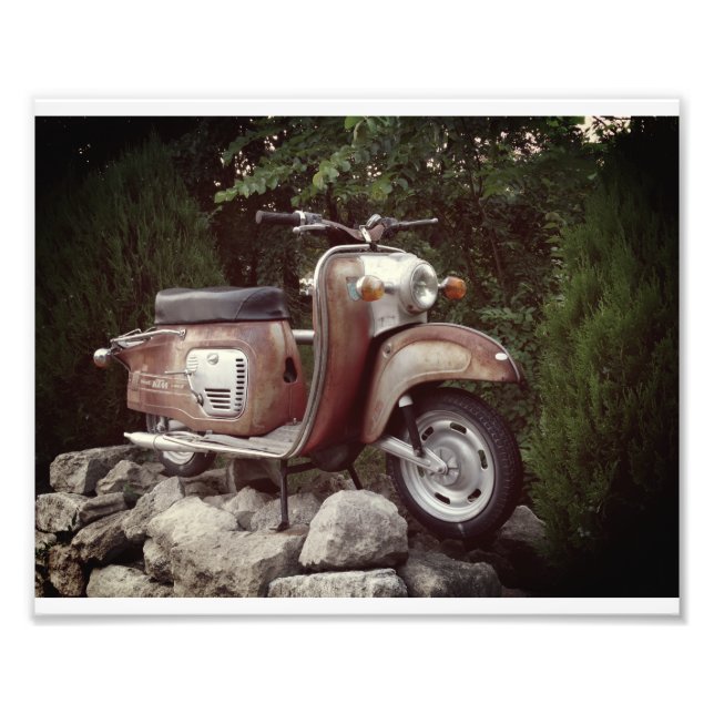 Lovely Old Scooter  Kodak Professional Photo Print (Front)