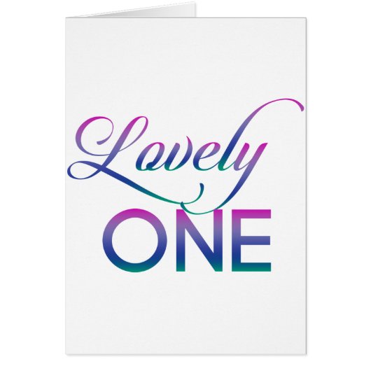 Lovely One Cards (Front)