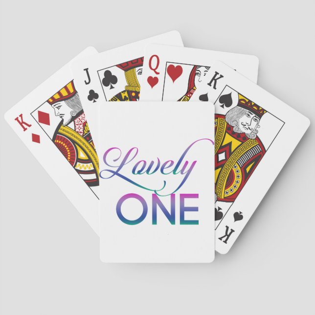 Lovely One Poker Cards (Back)