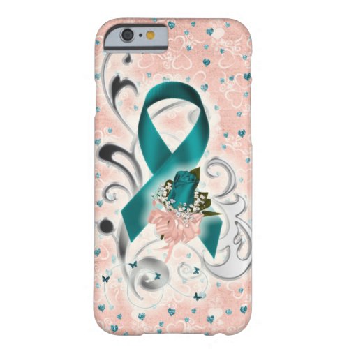 Lovely ovarian cancer awareness cell phone case