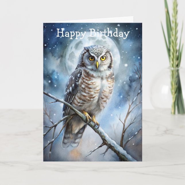 Lovely Owl Card (Front)