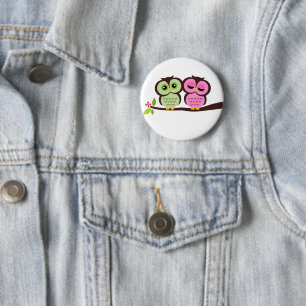 Lovely Owls Pinback Button