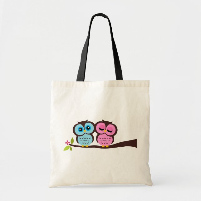 Lovely Owls Tote Bag (Front)