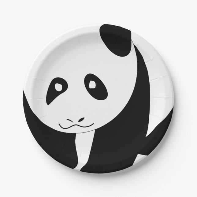 Lovely panda paper plates (Front)