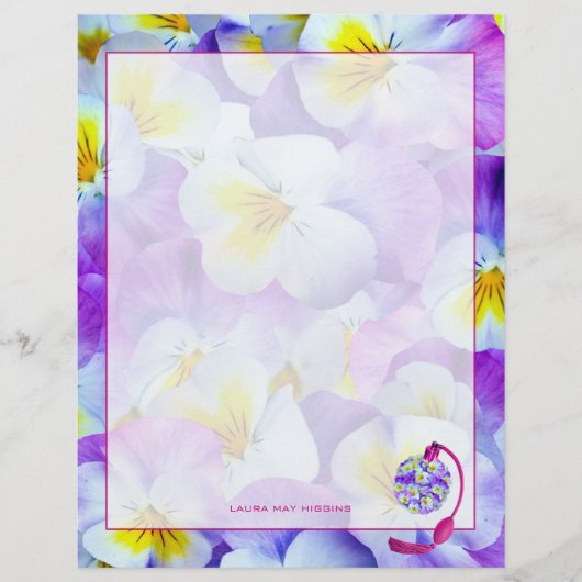 Lovely Pansy Atomizer (Front)