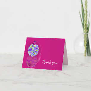 Lovely Pansy Atomizer Birthday Party Card
