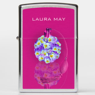 Lovely Pansy Atomizer Zippo Lighter
