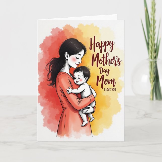 Lovely Parents Embrace Card (Front)