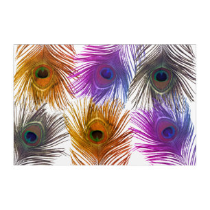 Lovely peacock feathers acrylic print