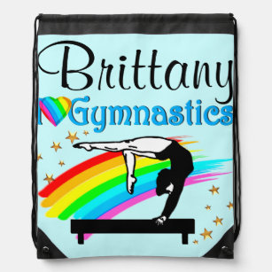 LOVELY PERSONALIZED GYMNASTICS BACKPACK