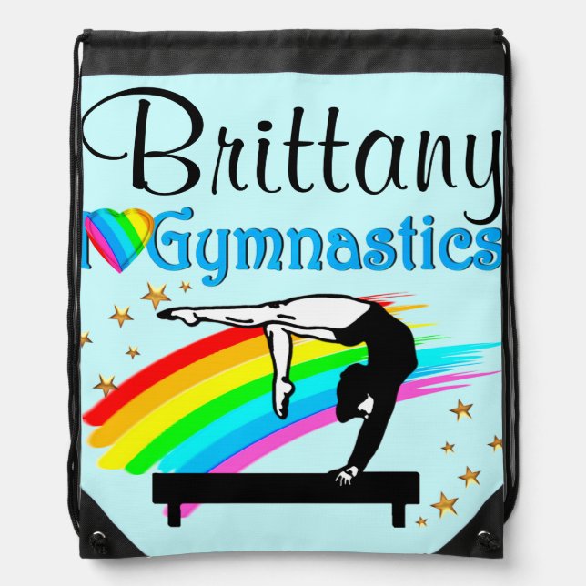 LOVELY PERSONALIZED GYMNASTICS BACKPACK (Front)