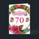 Lovely Personalized Ladies Vintage Birthday Card<br><div class="desc">Lovely Personalized Ladies Vintage Birthday Card. Gorgeous rose design perfect for any gardener or flower lover. Simply modify the age to make the perfect card for that special lady.</div>