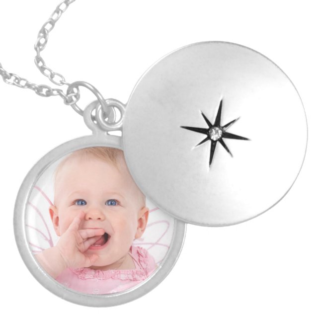 Lovely Personalized Photo Locket Necklace (Front)
