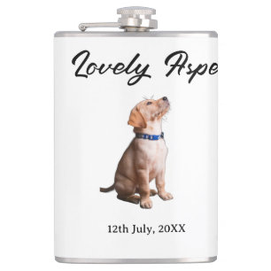 lovely pet name date photo bar drinks on us weddin flask