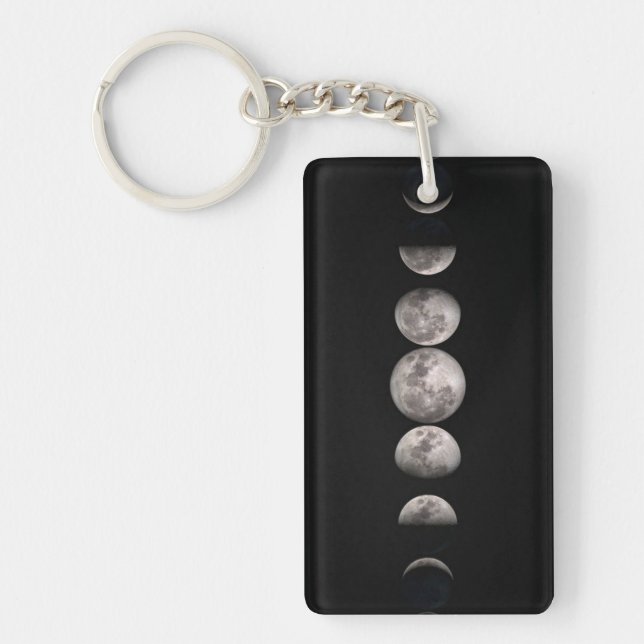Lovely Phases Of The Moon Keychain (Front)