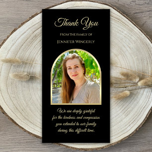 Lovely Photo Arch Sympathy Memorial Funeral Thank You Card