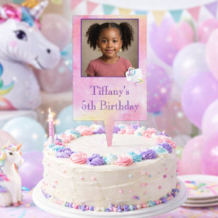 Lovely Photo Birthday Cake Topper 