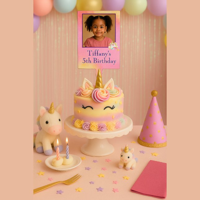 Lovely Photo Birthday Cake Topper  (Creator Uploaded)