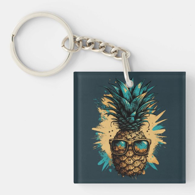 Lovely pineapple keychain (Front)
