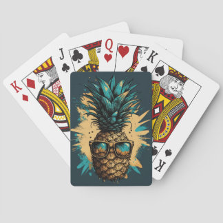 Lovely pineapple poker cards