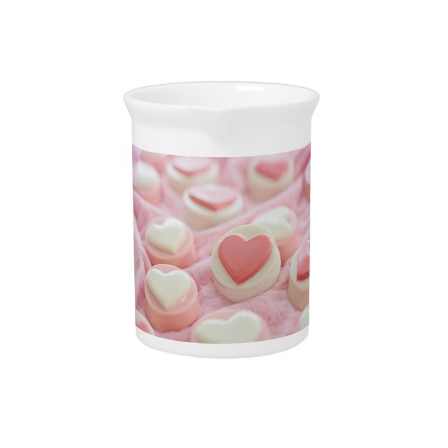 lovely pink  beverage pitcher (Front)