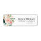 lovely pink blush blooms address label