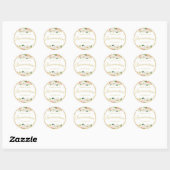 lovely pink blush floral Quinceanera sticker (Sheet)