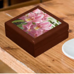 Lovely Pink Cymbidium Orchids Floral Gift Box<br><div class="desc">For Orchid lovers! Store trinkets,  jewelry and other small keepsakes in this wooden gift box with ceramic tile that features the photo image of a spray of pink Mini Cymbidium Orchids,  commonly known as Boat Orchids. A lovely,  floral design! Select your gift box size and color.</div>