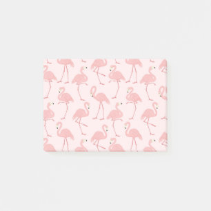 Lovely Pink Flamingo Parade Post-it Notes