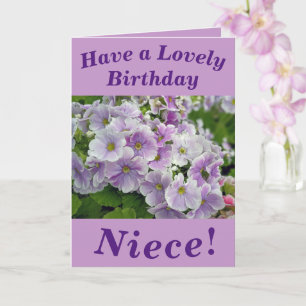 Lovely Pink Floral Birthday Card for Niece