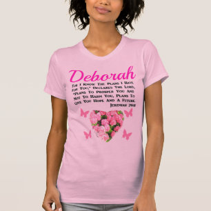 LOVELY PINK FLORAL JEREMIAH 29:11 PERSONALIZED T-Shirt