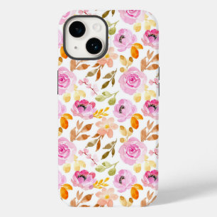 Lovely Pink Flowers Case-Mate iPhone 14 Case