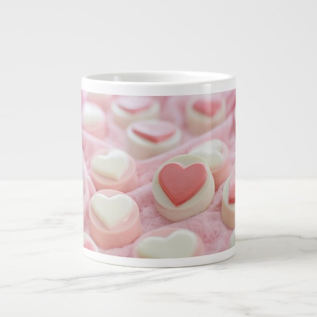 lovely pink  giant coffee mug (Front)