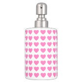 Lovely pink heart, Soap Dispenser &Toothbrush (Front)