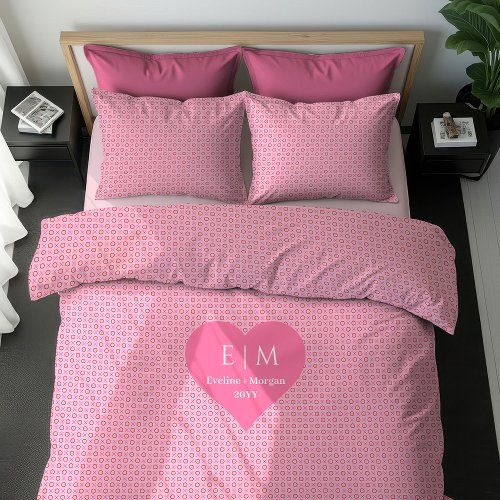 Lovely Pink Hearts Best Valentine’s Gift Duvet 