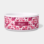Lovely Pink Hearts Pattern With Custom Name<br><div class="desc">Destei's pattern of heart shapes in different sizes and in different shades of pink. There is also a personalizable text area for a name. Perfect design for Valentine's Day time or simply to add some pink color to a space.</div>