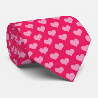 Lovely pink Hearts Tie