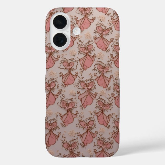 Lovely Pink Iphone16 Case (Back)