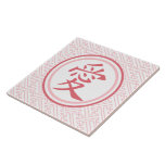 Lovely Pink Kanji Tile