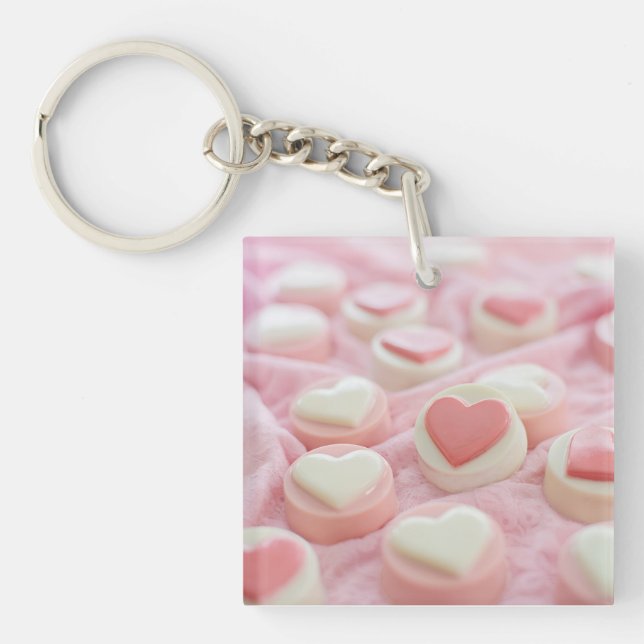 lovely pink  keychain (Front)
