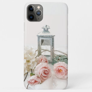 Lovely pink peonies & white hydrangeas iPhone 11 pro max case